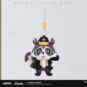 [HONKAI: STAR RAIL] Galactic Baseballer Raccoon Plush Keychain