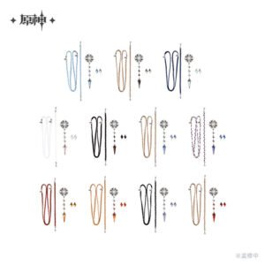 [GENSHIN IMPACT] Frost and Flame Series Brooch Set