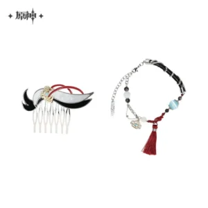 [GENSHIN IMPACT] Shenhe Theme Hair Comb & Bracelet